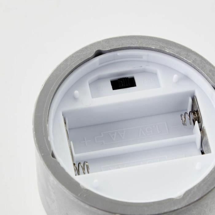 Brilliant BRI4004353428319 Lote 3 Lámparas de Mesa LED 2500K Plástico y Vidrio Gris y Blanco Mate 2