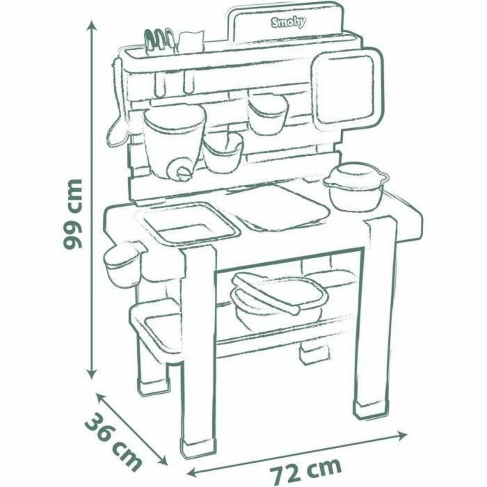 SMOBY Life - Mud Kitchen - Cocina con temática de hogar 1 SMOBY Life - Mud Kitchen - Cocina con temática de hogar 1
