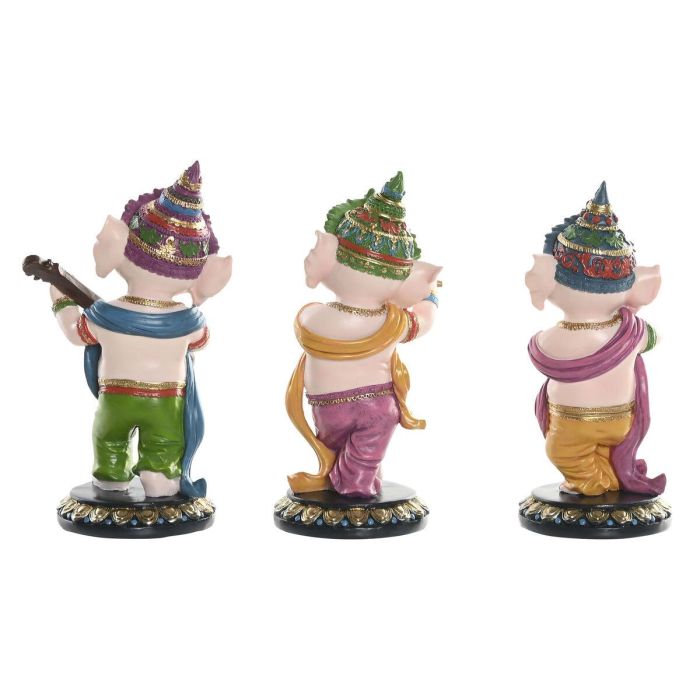Figura Indio DKD Home Decor Multicolor 9 x 20 x 9 cm (3 Unidades) 1 Figura Indio DKD Home Decor Multicolor 9 x 20 x 9 cm (3 Unidades) 1