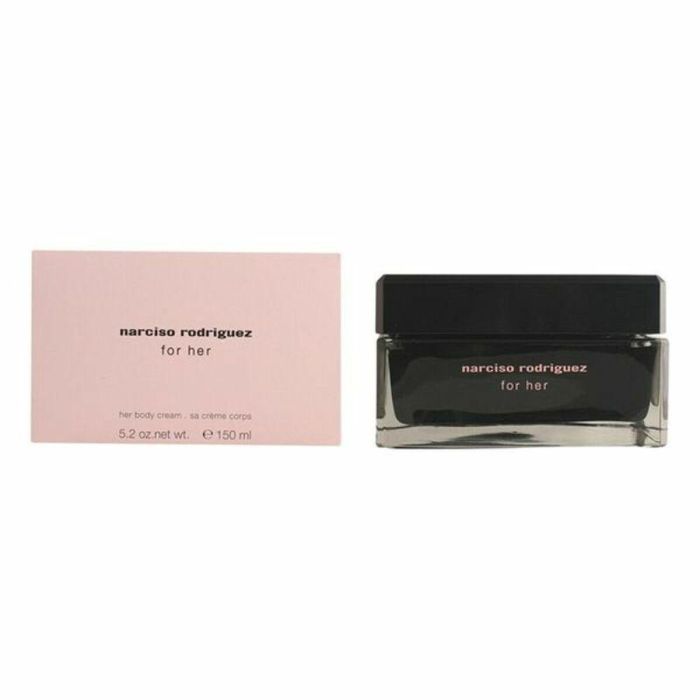 Narciso Rodriguez FOR HER Crema Corporal Hidratante y Perfumada Mujer - Piel Suave, Aterciopelada y Perfume Floral Amaderado 150 ml