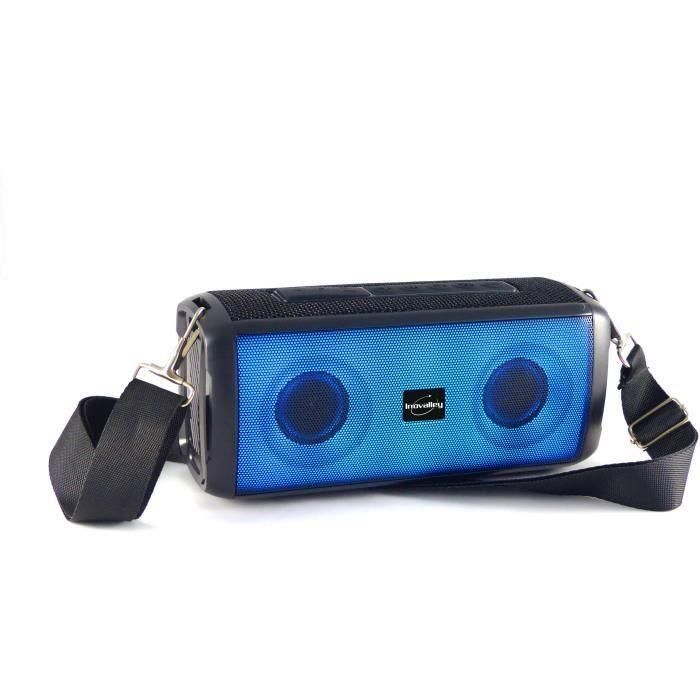 Altavoz luminoso bluetooth - INOVALLEY - HP345-B - 10W - LEDs - Bluetooth V5.3 - Micro - TWS - FM - USB 2.0 - micro SD - AUX-IN 2 Altavoz luminoso bluetooth - INOVALLEY - HP345-B - 10W - LEDs - Bluetooth V5.3 - Micro - TWS - FM - USB 2.0 - micro SD - AUX-IN 2