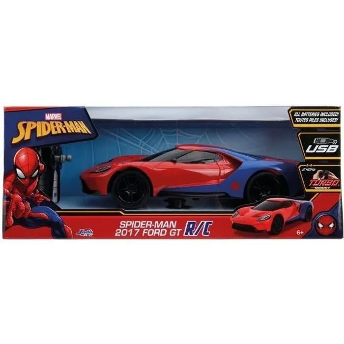 Simba Dickie Group Coche radiocontrol Ford GT Spiderman 1/16 SMO253226002 0 Simba Dickie Group Coche radiocontrol Ford GT Spiderman 1/16 SMO253226002 0