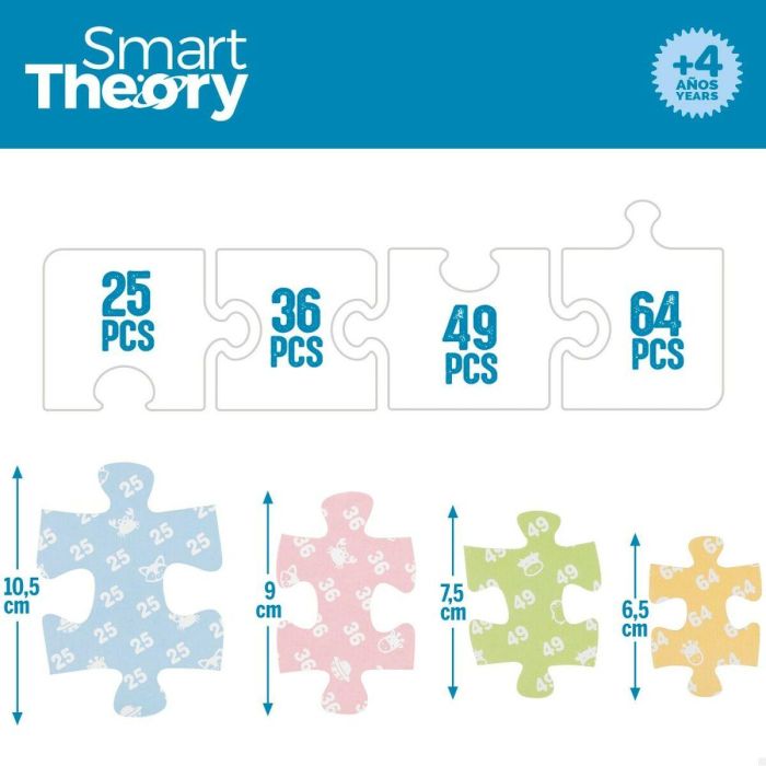 Puzzle Infantil Colorbaby Artic 4 en 1 174 Piezas 136 x 34 cm (6 Unidades) 4