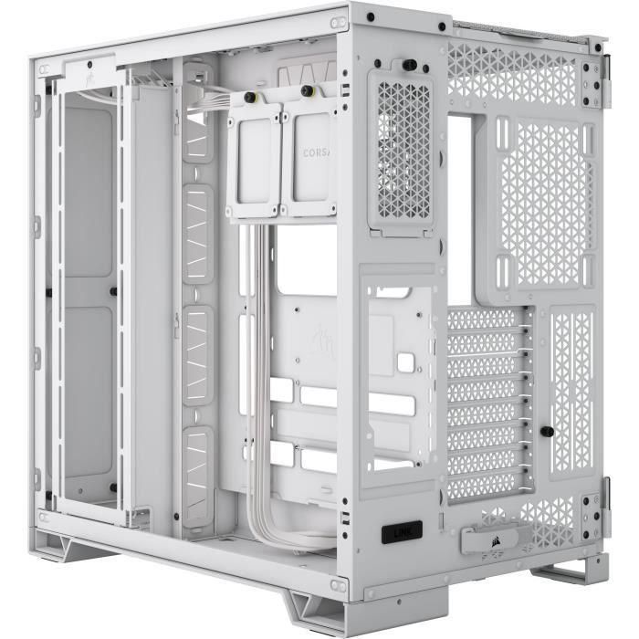 Caja para PC - CORSAIR - Cámara media torre de vidrio templado 6500X con doble cámara - Blanco 1 Caja para PC - CORSAIR - Cámara media torre de vidrio templado 6500X con doble cámara - Blanco 1
