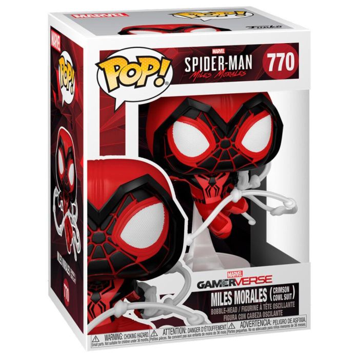 Figura POP Marvel Spiderman Miles Morales Crimson Cowl Suit 1