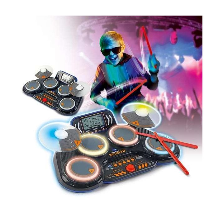 Kidi Dj Drums Batería Electrónica 80-572622 V-Tech 2 Kidi Dj Drums Batería Electrónica 80-572622 V-Tech 2