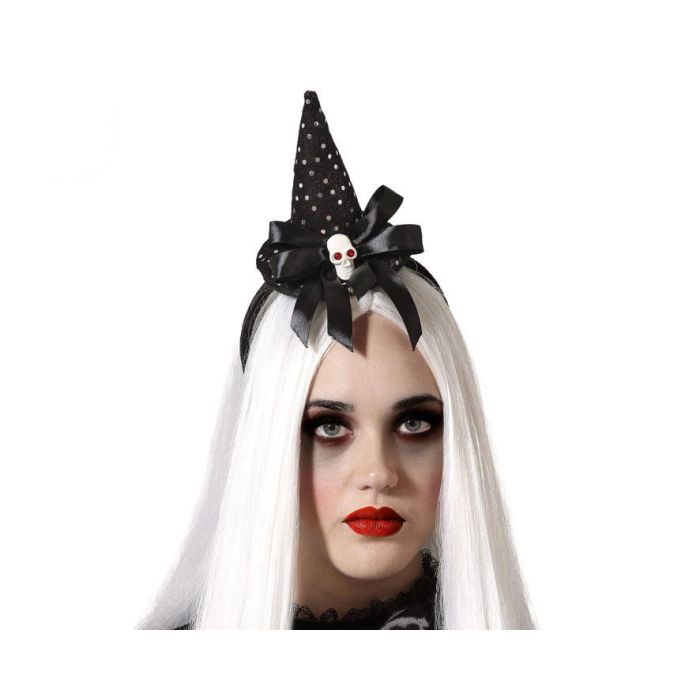 Diadema Halloween Bruja Negro Mujer Adulto