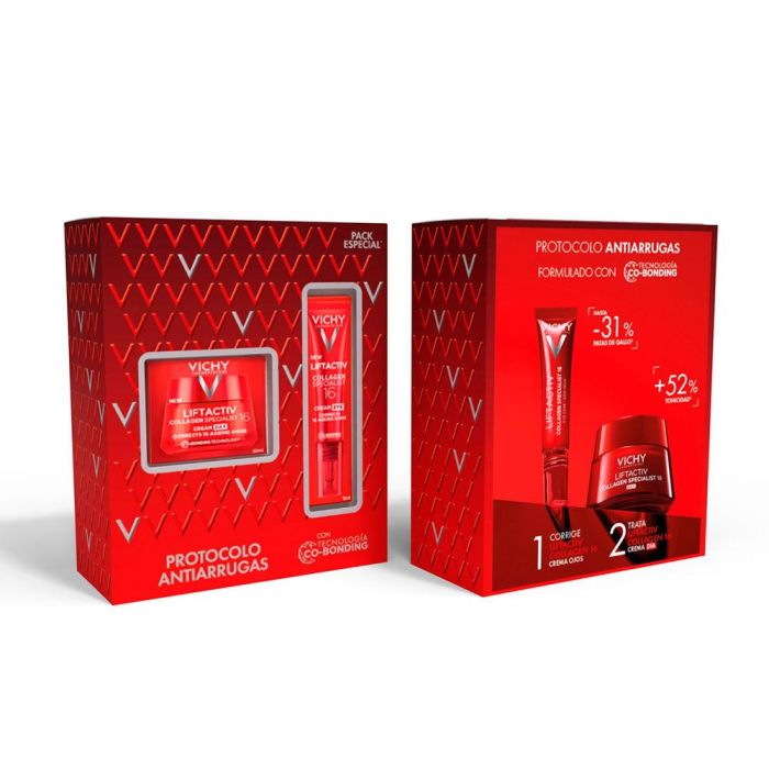 Vichy Liftactiv Collagen Specialist 16 Protocolo Antiarrugas Estuche 2 Pz 1