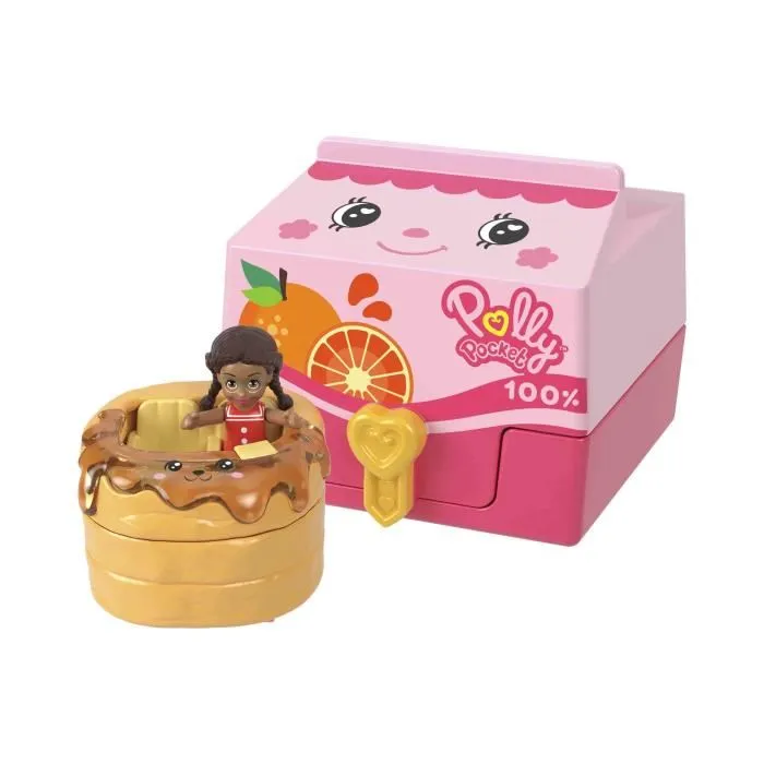 Polly Pocket Caja Sorpresa Del Asistente Del Chef Con Accesorios, Minifigura Y Vehículo 3