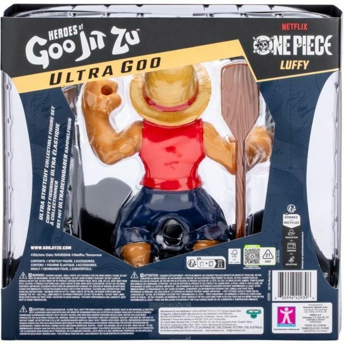 Heroes Of Goo Jit Zu HER0630996429396 Ultragoo Luffy One Piece Figura Estirable 17cm con Accesorios 3