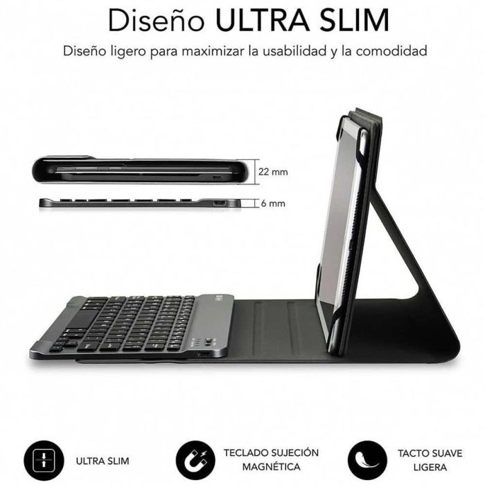 SUBBLIM Funda Tablet KEYTAB PRO BLUETOOTH 10,1" Black 9