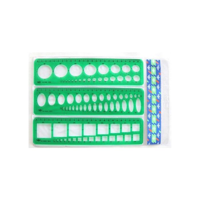 Plantillas Escolar Juego-3 Surtidas R-C-E** (Set de 10)