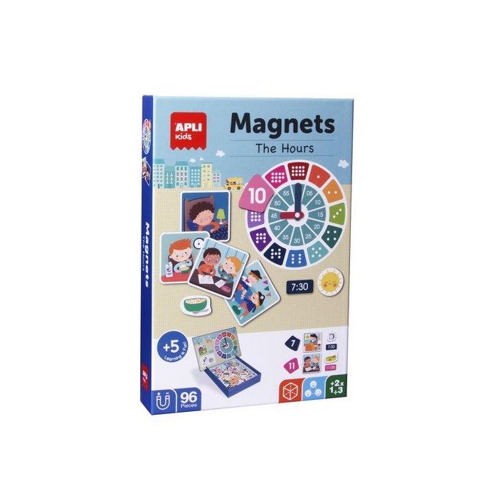 Juego Magnetico Apli Aprendo Las Horas 96 Piezas