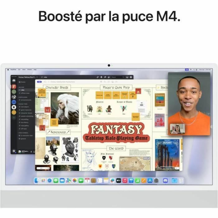 Apple MCR24FNA iMac 24 Pantalla Retina 4.5K Chip M4 CPU 10 núcleos GPU 10 núcleos 24GB RAM 512GB SSD Plata (2024) 2