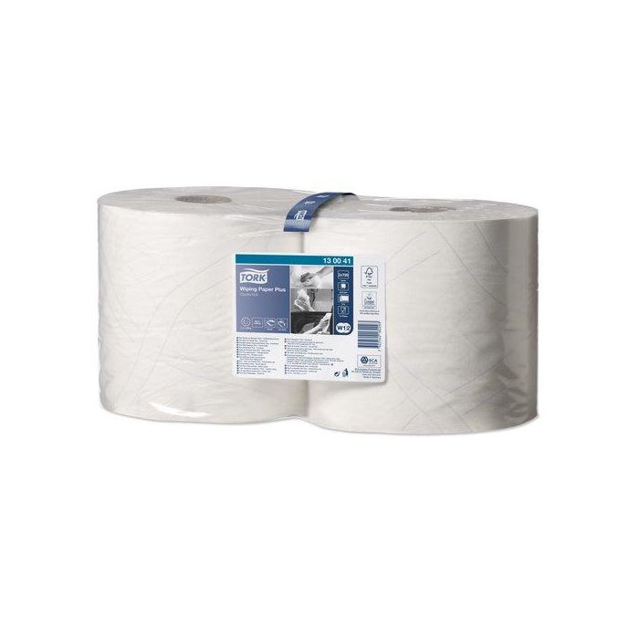 Bobina De Papel Mecha Tork Celulosa Secado Extra 2 Capas 255 Metros 0,63 Kg. (W1/W2)