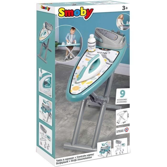 Smoby - Tabla de planchar con estación de vapor + 9 accesorios - Juegos de imitación para el hogar - Al 48 cm - Hecho en Francia - A partir de 3 años 3 Smoby - Tabla de planchar con estación de vapor + 9 accesorios - Juegos de imitación para el hogar - Al 48 cm - Hecho en Francia - A partir de 3 años 3