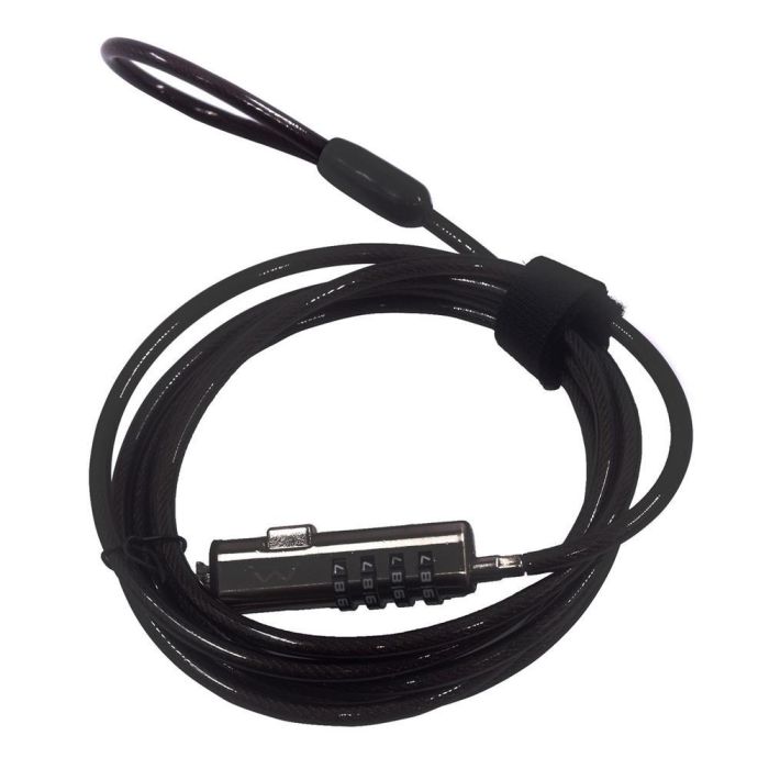 Ewent Cable de Seguridad EW1238 para Portátiles con Ranura NANO, Combinación de 4 Dígitos, 1.8m, Acero Galvanizado Ewent Cable de Seguridad EW1238 para Portátiles con Ranura NANO, Combinación de 4 Dígitos, 1.8m, Acero Galvanizado