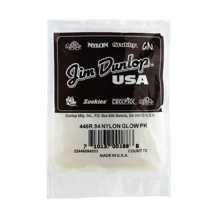 Pack 72 Púas Nylon Glow Standard - 0,94 Mm 3 Pack 72 Púas Nylon Glow Standard - 0,94 Mm 3