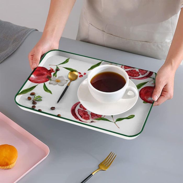 La Mediterranea Bandeja Melamina 27 x 21 cm Diseño 3 Frutas (18 Unidades) 1