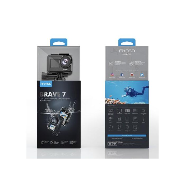 Akaso Brave 7 Action Camera Lcd 2.0"/1.22" 4K 20Mp SYYA0018-GY-01 3 Akaso Brave 7 Action Camera Lcd 2.0"/1.22" 4K 20Mp SYYA0018-GY-01 3