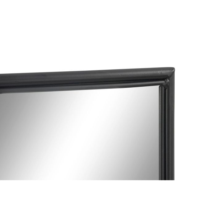 Espejo de pared DKD Home Decor Negro Cristal Hierro Ventana 90 x 2 x 90 cm 90 x 1,8 x 90 cm 2