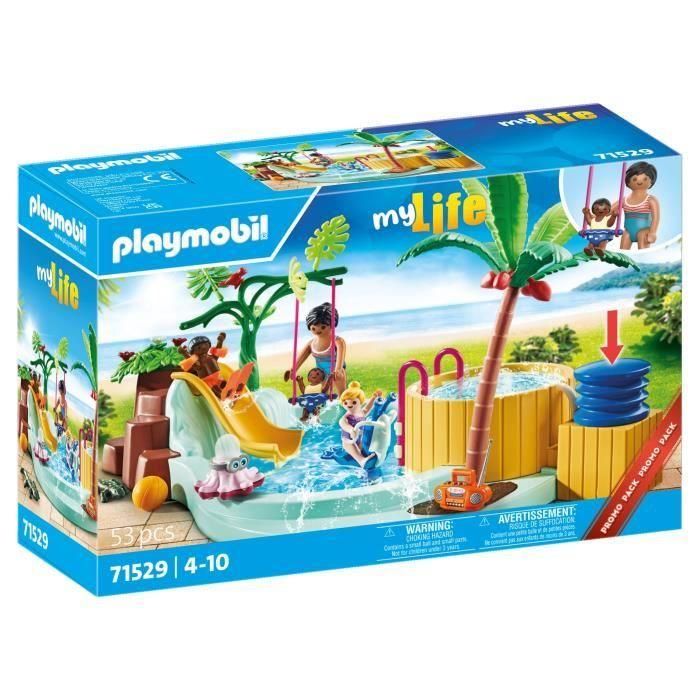 PLAYMOBIL 71529 Turistas con piscina y bañera de hidromasaje