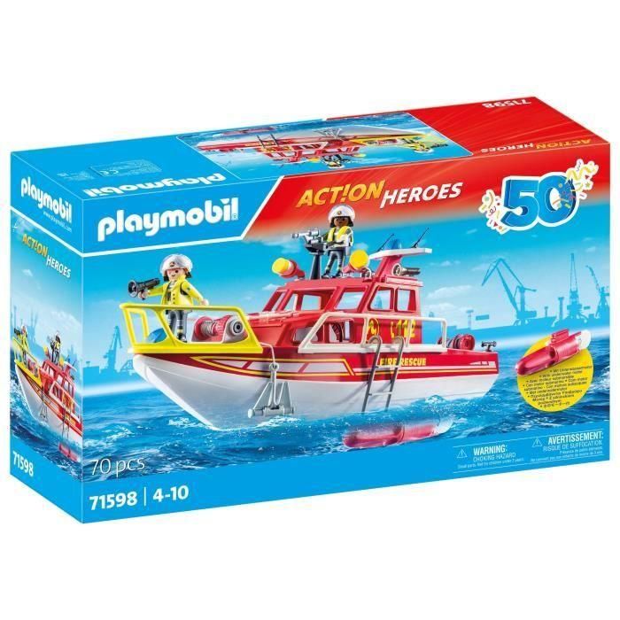 Barco De Rescate Action Heroes 71598 Playmobil 5