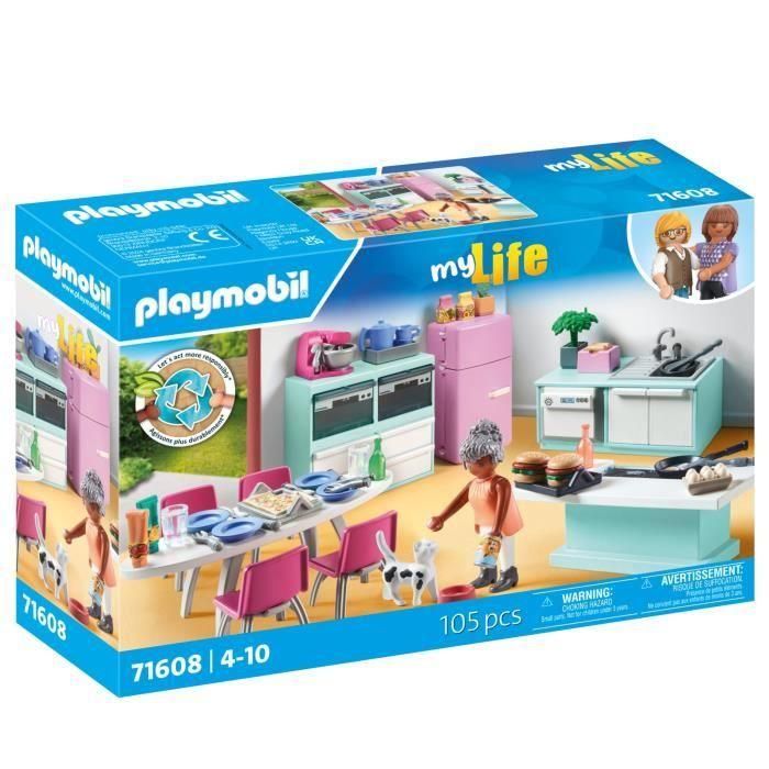 PLAYMOBIL - 71608 - Cocina con isla central 4