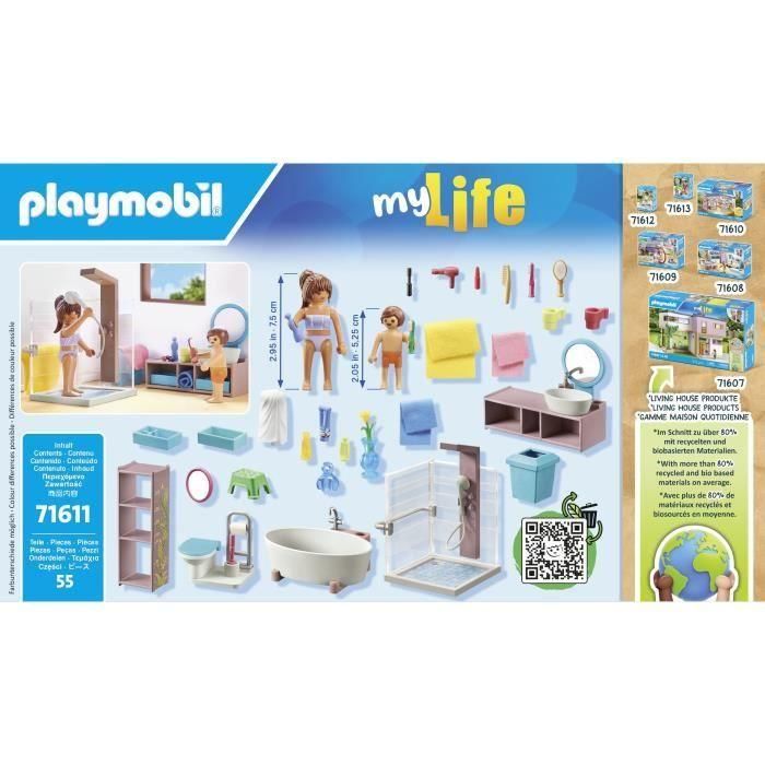 PLAYMOBIL - 71611 - Baño bañera 4