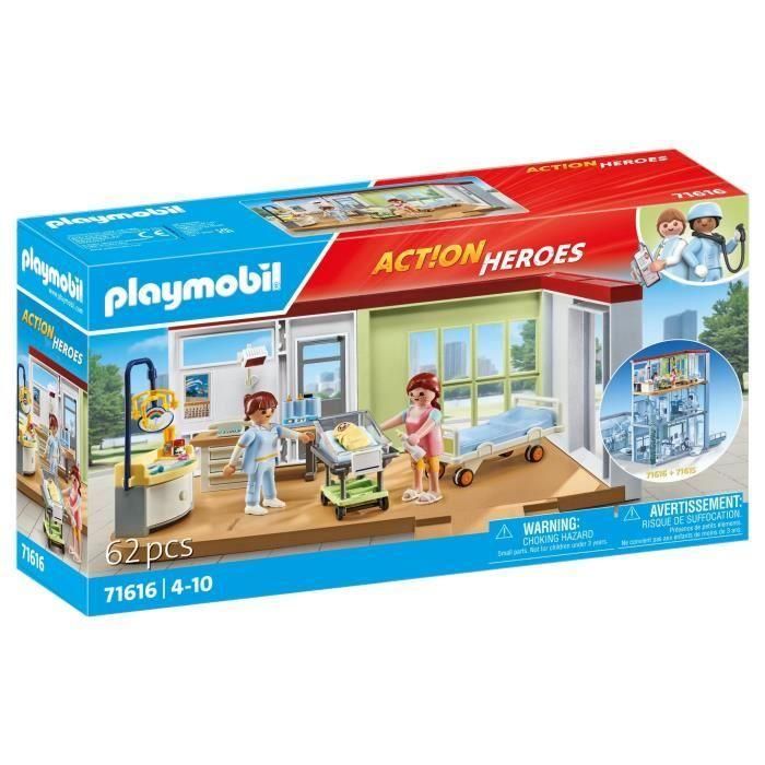 Sala De Maternidad Action Heroes 71616 Playmobil 5