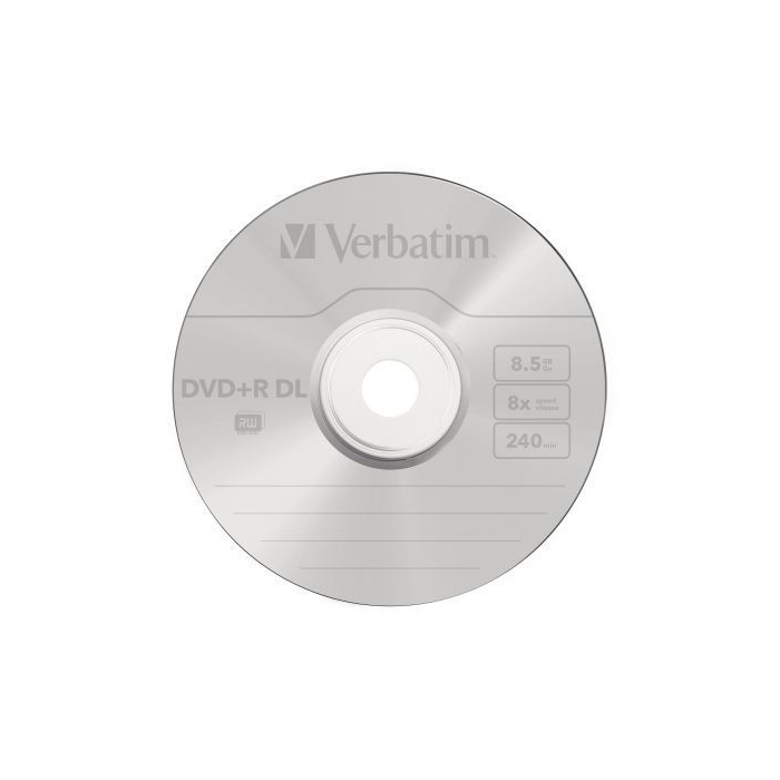 Verbatim Dvd+R Doble Capa, 8.5 grb, 8X, 10 Pack Spindle, Superficie Matt Silver 2 Verbatim Dvd+R Doble Capa, 8.5 grb, 8X, 10 Pack Spindle, Superficie Matt Silver 2