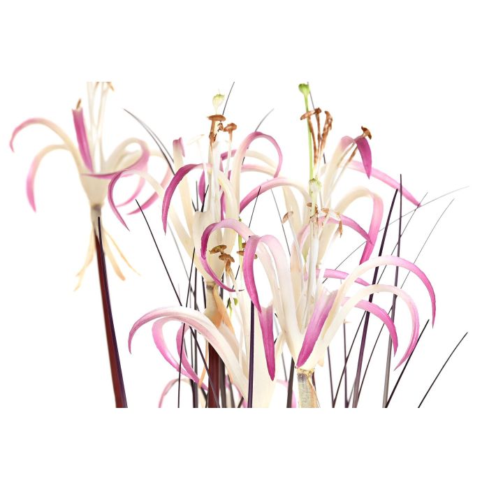 DKD Home Decor Planta Naranja Burdeos Pvc Metal 45 x 140 x 45 cm (2 Unidades) 2