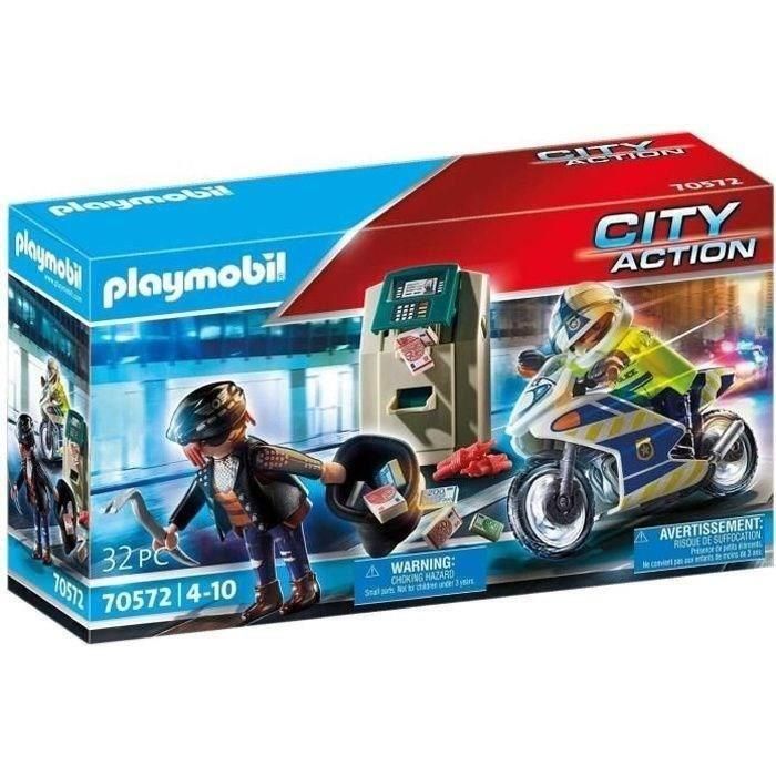 Playset City Action Police Motorbike Playmobil 70572 32 Piezas (32 pcs) 5