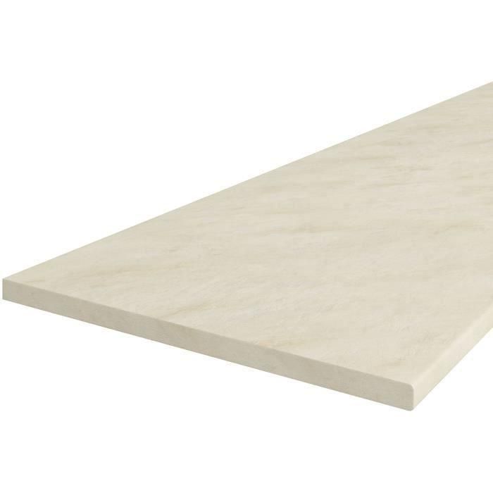 Encimera laminada CHAMONIX - L 180 cm - Espesor 28 mm - Beige mate 4 Encimera laminada CHAMONIX - L 180 cm - Espesor 28 mm - Beige mate 4