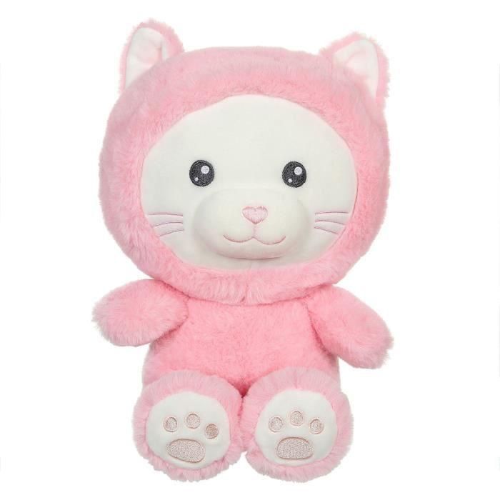 Peluche Gato Hoody Pets - GIPSY TOYS - Rosa, 24 cm