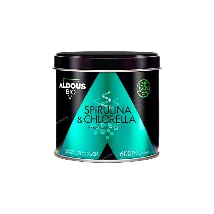ALDOUS BIO Espirulina Y Chlorella Bio 600 Comp ALDOUS BIO Espirulina Y Chlorella Bio 600 Comp