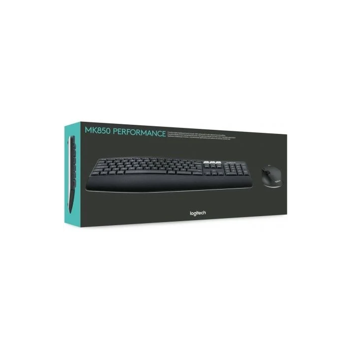 Logitech MK850 Combo Teclado + Ratón Inalámbricos, Bluetooth y Receptor Unifying, Dual, Ergonómico, Silencioso, para PC