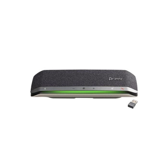 HP Poly Sync 40+M Microsoft Teams Certified Speakerphone USB/Bluetooth para Reuniones Flexibles con Audio Full-Duplex Portátil 4