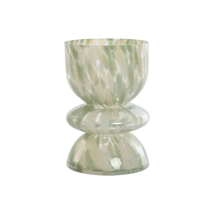 Jarron Moderno DKD Home Decor Verde Crema 16 x 24 x 16 cm