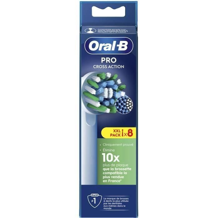 Oral-B BRA1697932825072 Cepillos Acción cruzada Filamentos X (FR) x8 5 Oral-B BRA1697932825072 Cepillos Acción cruzada Filamentos X (FR) x8 5