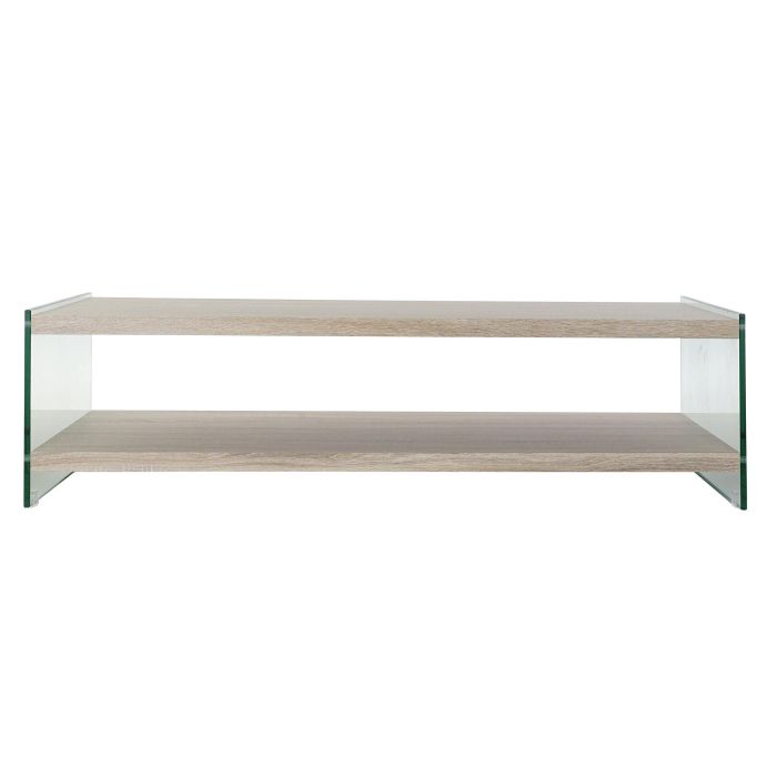 Mesa de Centro DKD Home Decor Multicolor Transparente Natural Madera Cristal Madera MDF 130 x 65 x 35,5 cm 5