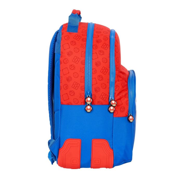 Mochila Escolar Super Mario Azul Rojo 32 x 42 x 15 cm 1 Mochila Escolar Super Mario Azul Rojo 32 x 42 x 15 cm 1
