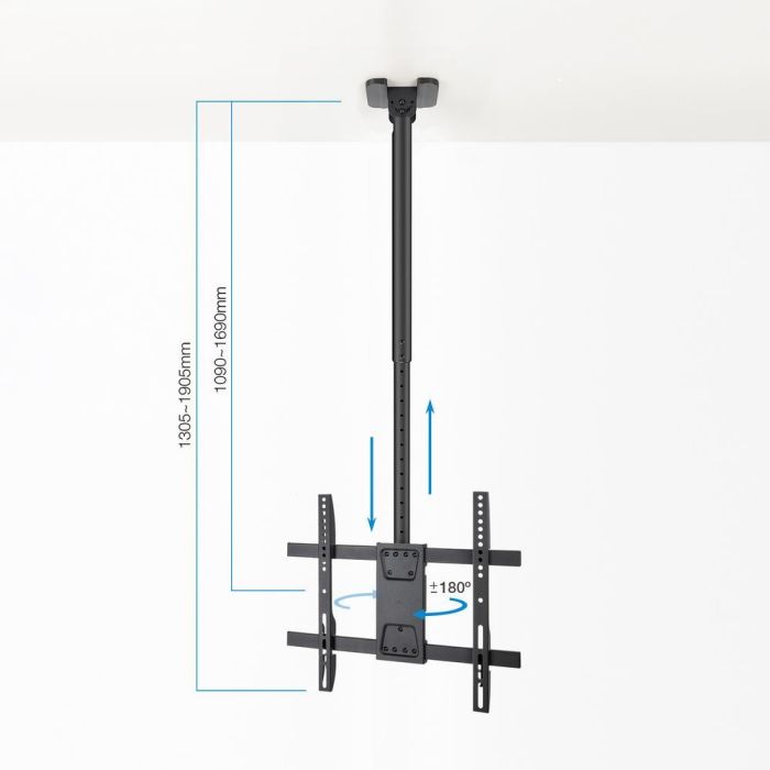 TooQ Soporte de Techo para Pantallas 32"-75", Negro 3 TooQ Soporte de Techo para Pantallas 32"-75", Negro 3