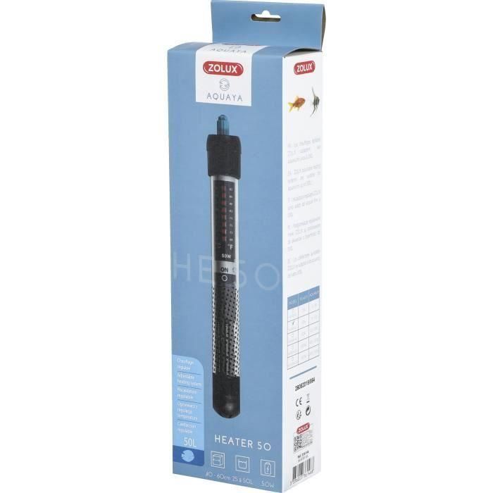 Calentador de acuario - Zolux - Calentador 50 - 50 W - 23 cm - Para peces exóticos 1 Calentador de acuario - Zolux - Calentador 50 - 50 W - 23 cm - Para peces exóticos 1