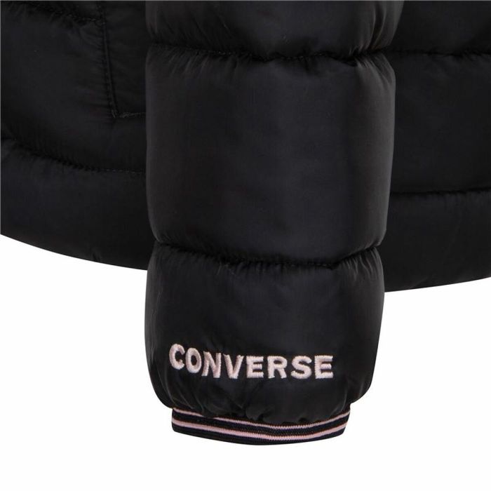 Chaqueta Infantil Converse Solid Mdwt Puffer Negro 4 Chaqueta Infantil Converse Solid Mdwt Puffer Negro 4
