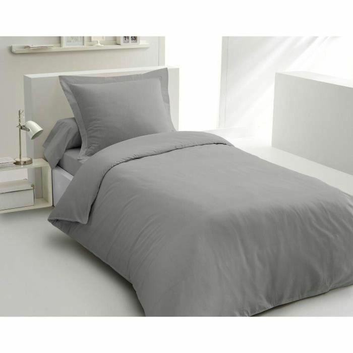 Lovely Home LOV3701393712811 Juego Nórdico - 140x200 cm - 100% Algodón - Gris Claro