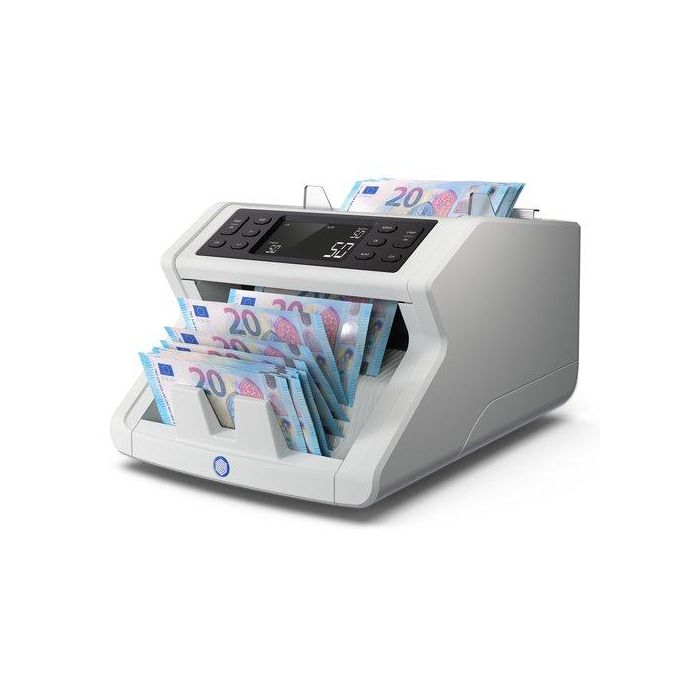 Safescan 2210 Contadora de Billetes con Detección UV y Tamaño, 300 Billetes de Capacidad, 1000/min
