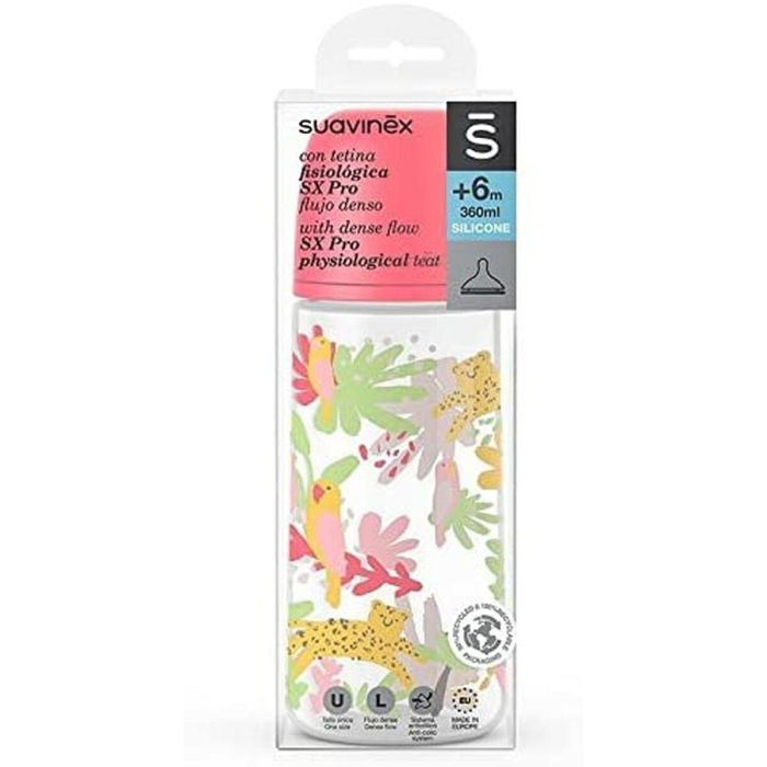 Suavinex Prints Biberón Tetina Fisiológica L 2 Suavinex Prints Biberón Tetina Fisiológica L 2