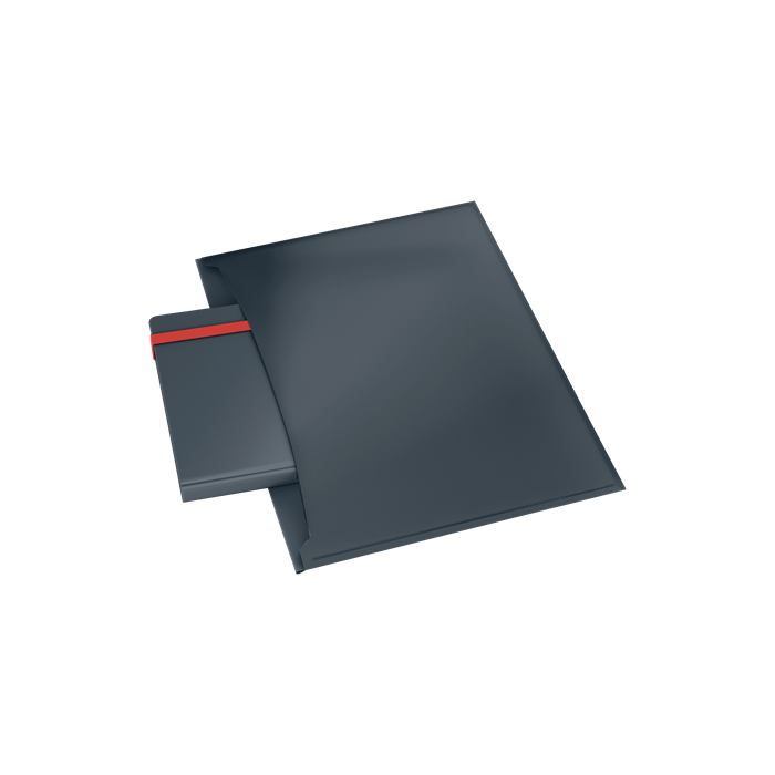 Dosier Sobre Leitz Cosy Pp Opaco Broche A4 Con Dos Bolsillos Gris Pack De 3 4