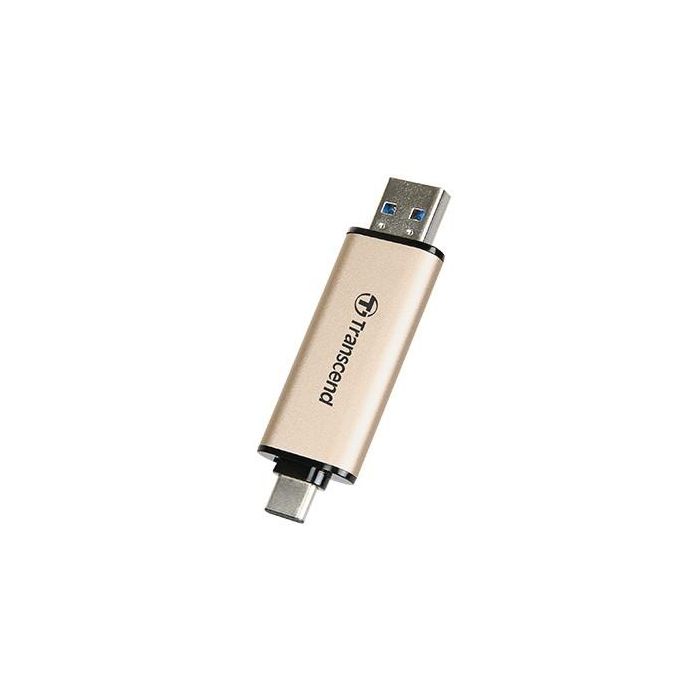 Transcend JetFlash 930C 128GB USB 3.2 Gen 1 Dual USB-A/USB-C Flash Drive Metálica 420MB/s Lectura, 400MB/s Escritura 1